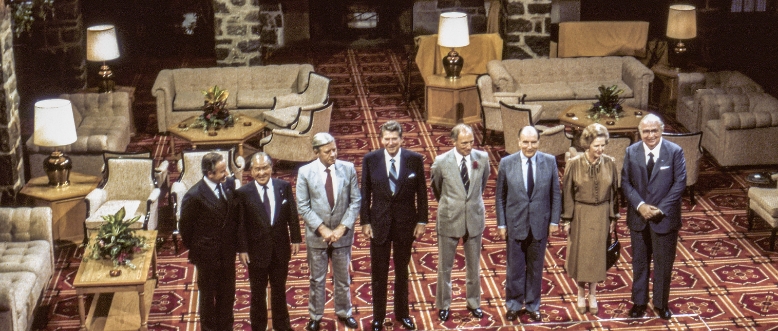 G7 leaders at the 1981 Summit in Montebello, Quebec, Canada 
